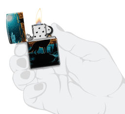 Зажигалка ZIPPO Волк в лунном свете | Moonlight Wolf 46252  фото 5