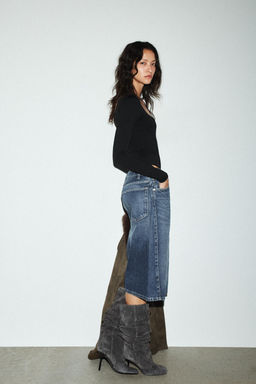 SQUARE NECK POLYAMIDE BODYSUIT - Zara фото 11