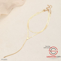 Ожерелье с двумя гладкими цепочками - Bruno фото 2