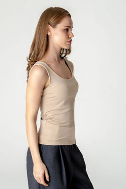 Арт.3801/1 Майка женская 44-48 (3 шт) Цвет:бежевый - Калинка фото 4
