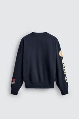 ROUND NECK PATCH SWEATSHIRT