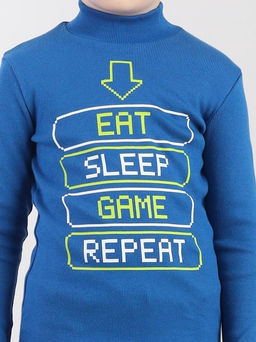 CRB wear / CWKB 63976-42-425 Водолазка для мальчика ,синий  фото 2