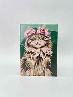 Обложка для ветеринарного паспорта "Beautiful cat", 16х11,3 см, (плотность 280 мкм)