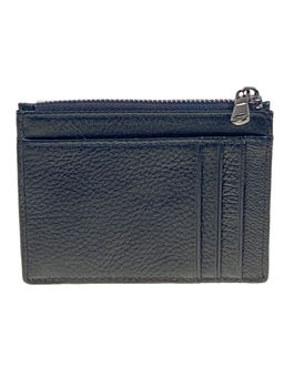 Картхолдер из натуральной кожи для пластиковых карт, цвет черный - Greta фото 2