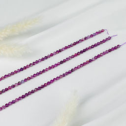 Бусины для украшений из Лепидолита (70 бусин) 39 см