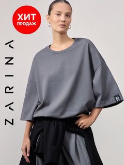 Футболка оверсайз из плотного хлопка / Zarina