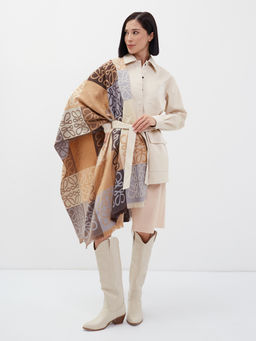 В составе шерсть и кашемир! теплый двусторонний палантин - Tantino фото 2