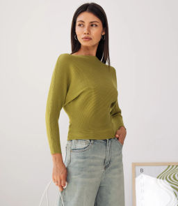 Джемпер #КТ8378 (1), оливковый - Dommod фото 2