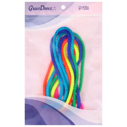 Скакалка гимнастическая Grace Dance, 3 м, цвет радуга  фото 3