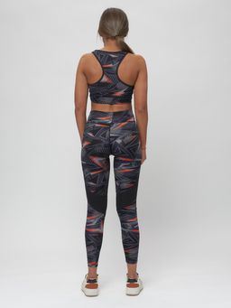 Костюм для фитнеса женский темно-серого цвета 2923TC - FUYOUKAI фото 4