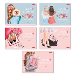 Светоч 40АЛСК4_5_3_9 Альбом для рисования, блестки, 100 г/м2 A4 29 х 20.5 см 40 л. 5 шт. на скобе 000230 Девичьи грёзы