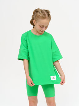 950Д Костюм с велосипедками "Зеленый"