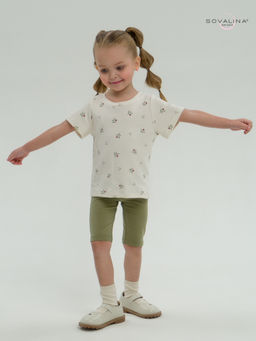 Костюм Актив бордовые тюльпанчики-оливка - Sovalina фото 21