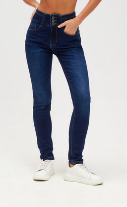 Джинсы женские зауженные P222-0131 синие - Primm фото 4