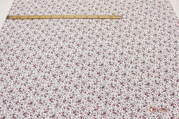 Импорт. хлопок "Мелкие розовые букеты на белом", ш.1.45м, хлопок-100%, 100гр/м.кв