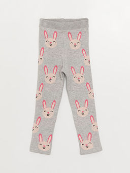 Beli Lastikli Desenli K?z Bebek Triko Tayt