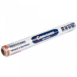 Фольга алюминиевая пищевая "Professional", особопрочная, ширина 44см, 50м, 14мкм (Россия)