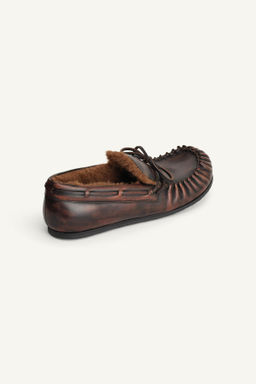 LEATHER LOAFERS WITH BOW LIMITED EDITION - Zara фото 6