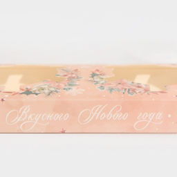 Цена за 5 шт. Коробка для капкейка «Новый год: Зимние цветы», 8×16×11.5 см