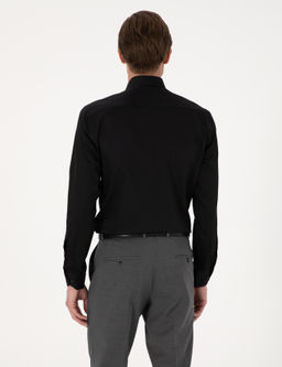 Siyah Slim Fit Uzun Kollu Basic G_mlek - Pierre cardin фото 6