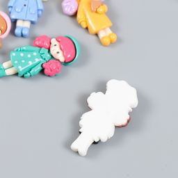 Декор для творчества пластик «Малышка нарядная» набор 5 шт. 3.5×1.9 см