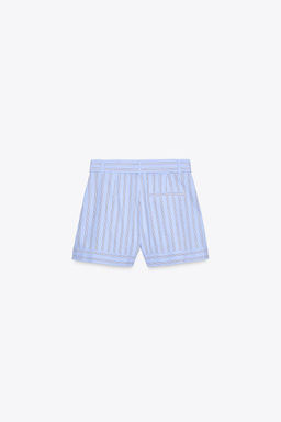 STRIPED BERMUDA SHORTS WITH BELT - Zara фото 6