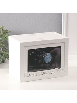 Фотоархив на 96 фото 10?15 см с фоторамкой 10?15 см Бесконечно, белый, 20?15?12 см