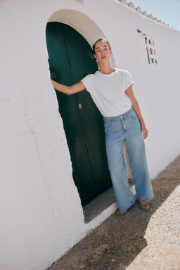 JEANS Z1975 CULOTTE TIRO ALTO COMFORT / Azul claro - Zara фото 11