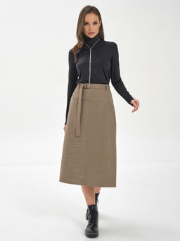 Юбка трикотажная с начёсом