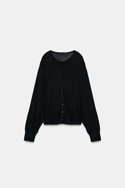 CHAQUETA FLUIDA BOTONES / Negro - Zara фото 6