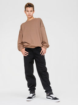 Джинсы-бананы утеплённые для мальчиков - Синий мир фото 5