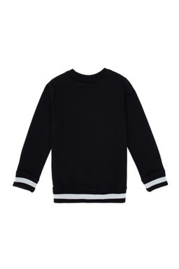 Erkek _ocuk Siyah Basic Bisiklet Yaka Sweatshirt - U.s. polo assn фото 2