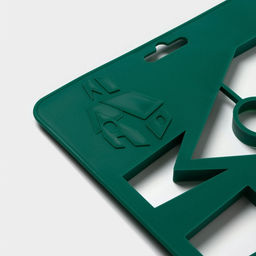 Цена за 2 шт. Форма для печенья новогодняя Доляна Пряничный домик, пластик, 28?19 см, зелёная