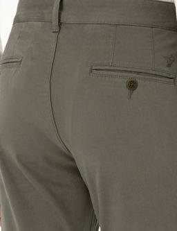 Узкие брюки из плотной ткани цвета хаки - Cacharel фото 6