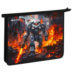 Папка для тетрадей А5, молния сверху Berlingo "Battle for the Future" (BR-PP-A50535) пластик