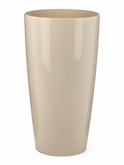 Кашпо для цветов Рондо, пластик, 23 л, d=40 см, h=74.7 см, со вставкой, бежевое - Simaland фото 5