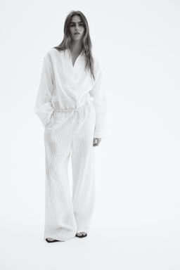 Pantal?n amplio con cord?n de ajuste - H&m фото 4