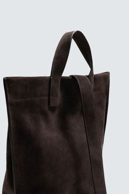 LEATHER TOTE BAG - Zara фото 3
