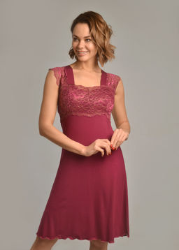 Ночная сорочка МИЛАНА (бордовый / золото №16/27)