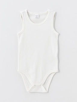 Bisiklet Yaka Basic Erkek Bebek ??t??tl? Bodysuit 2li