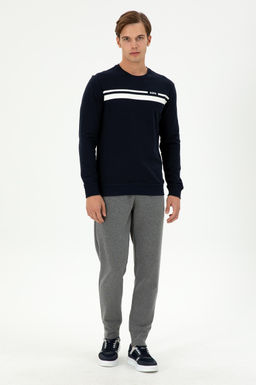 Мужские спортивные штаны антрацитового меланжа Неожиданная скидка в корзине