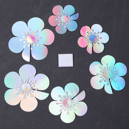 Набор для украшения торта Цветы, 6 шт., перламутр