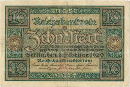 10 марок 1920 года Германия