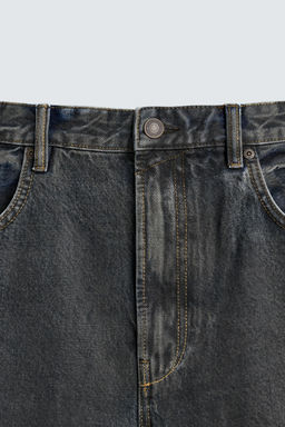 WAXED-EFFECT BAGGY FIT JEANS - Zara фото 10