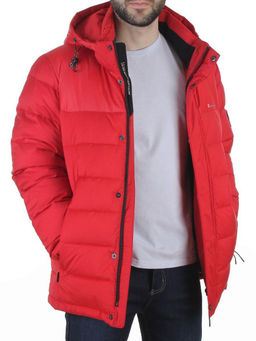 6242 RED Куртка зимняя мужская (био-пух)