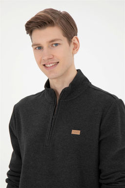 Мужской свитшот антрацитового меланжа Неожиданная скидка в корзине - U.s. polo assn фото 2