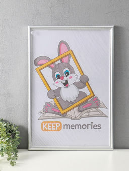 Фоторамка пластик "Пиксель" 40х60 см, серебро(пластиковый экран)