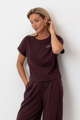 ЕВТ 3285/темный махагон фуфайка жен