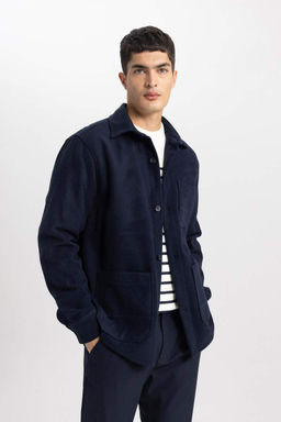 Рубашка обычного кроя с длинными рукавами и мягкой подкладкой - Defacto фото 4