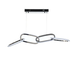 Светильник с ПДУ «Меган» 4хLED 45 Вт 3000-6000К черный хром 89×18×23-123 см